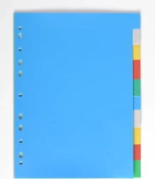Divisorio A4 in polipropilene, 10 colori