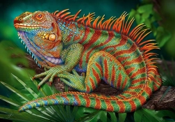 Puzzle Cherry Pazzi Incredibile Iguana 500 Pezzi