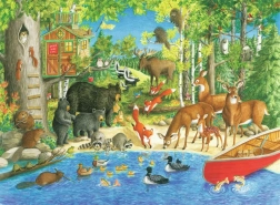 Puzzle Ravensburger Amici del bosco XXL 200 pezzi