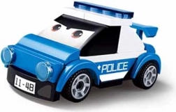 Sluban auto della polizia a carica con gli occhi