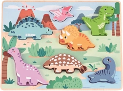 puzzle 3D in legno dinosauri
