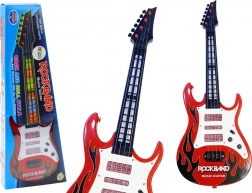 Chitarra elettrica per bambini con luci e melodie rossa