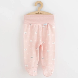Pantaloni con piedini per neonati New Baby Classic II con orsetto bianchi, taglia 80
