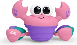 Bright Starts granchio musicale e multisensoriale gattonante Rockin' Crawling Crab rosa
