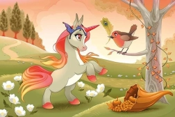 Puzzle in legno pony carino 50 pezzi