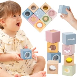 Blocchi sensoriali in legno POLARB, 8 pezzi