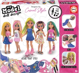 Set creativo EDUCA My Model Doll Design: stile casual