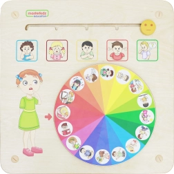 Masterkidz pannello didattico da parete emozioni Montessori