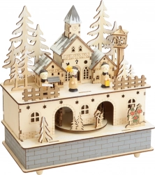 Small Foot Carillon in Legno con Luce Villaggio Invernale