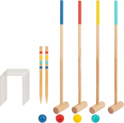 Gioco di croquet in legno Tooky Toy per 4 persone