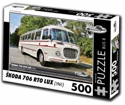 Puzzle Auto d’epoca Škoda 706 RTO LUX – autobus, 500 pezzi