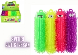 Bruco antistress luminoso per gatti 30 cm