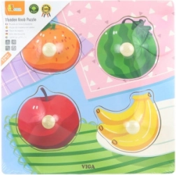 Puzzle in legno Viga con maniglie Frutta