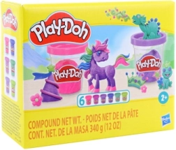 Play-Doh collezione scintillante – set di 6 vasetti di pasta da modellare
