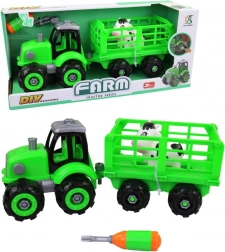 Trattore avvitabile con rimorchio per bambini