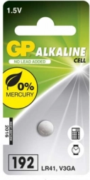 Batterie a bottone alcaline GP LR41 10 pezzi