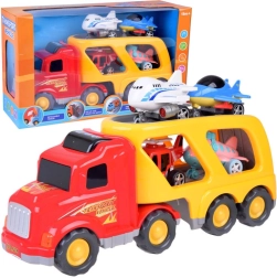 Grande bisarca – trasportatore di auto con aerei e elicottero con suoni