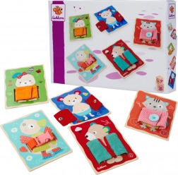 Gioco educativo in legno – tavole per vestire gli animaletti EICHHORN
