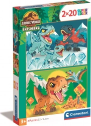 Puzzle 2x20 pezzi Jurassic World