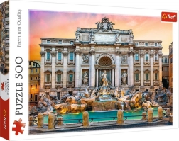 Puzzle 500 pezzi Fontana di Trevi, Roma Trefl