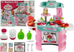 Set cura del bebè con tavolino e lavatrice