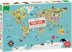 Vilac puzzle mappa del mondo 500 pezzi