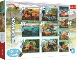 Puzzle 10 in 1 dinosauri