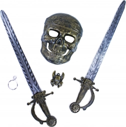 Set pirata con maschera e spade