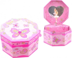 Carillon portagioie con farfalle e ballerina