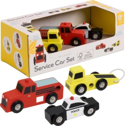 Classic World auto della polizia vigili del fuoco carro attrezzi set 3 pezzi