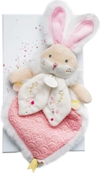 Set regalo doudou con amico coniglio rosa