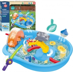 Giocattolo d'acqua Woopie con ruota e pesca 2in1