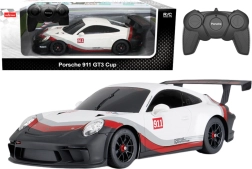 Auto RC 1:18 RASTAR PORSCHE 911 GT3 bianco‑grigio