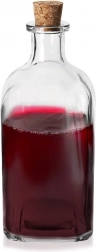 Bottiglia in vetro con tappo in sughero 530 ml