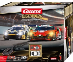 Pista Carrera Digital 124 Super Showdown 8 m con Ferrari 296 GT3 e Audi R8 LMS GT3