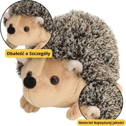 Riccio di peluche marrone 17,5 cm
