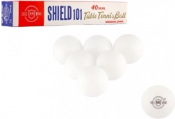 Palline da ping pong Shield 40 mm senza cuciture, 6 pz – Bianche