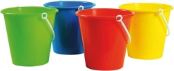 Secchiello di plastica per sabbia e acqua (mix di colori)