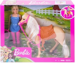 Set equestre Barbie con cavallo e casco