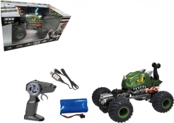 Auto RC acrobatico verde 1:16