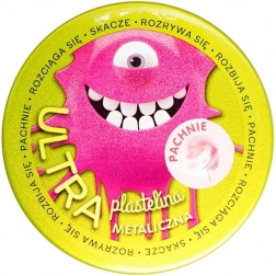 Pasta modellabile profumata ultra rosa metallizzata con aroma di zucchero filato 128 g