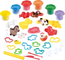 Playgo plastilina fattoria set 6 × 56 g - 1 pezzo