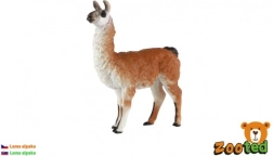 Figura di alpaca in plastica 12 cm