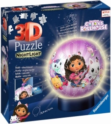 Ravensburger 3D puzzleball luminoso La casa delle bambole di Gabby 72 pezzi