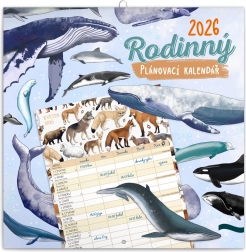 Calendario pianificatore familiare Animalium 2026