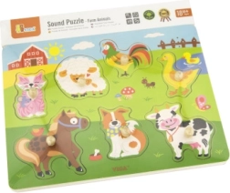 Puzzle in legno con animali - sonoro