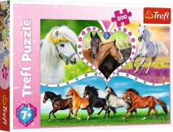 Puzzle 200 pezzi bellissimi cavalli TREFL