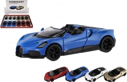 modello d'auto in metallo Kinsmart Bugatti Mistral 13 cm con retrocarica e portiere apribili