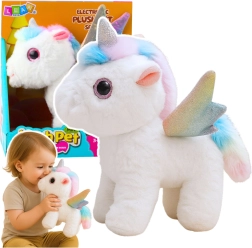 Unicorno interattivo di peluche con suoni e movimento 21 cm