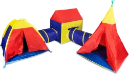 set da gioco per bambini 5 in 1 con tende e tunnel IPLAY